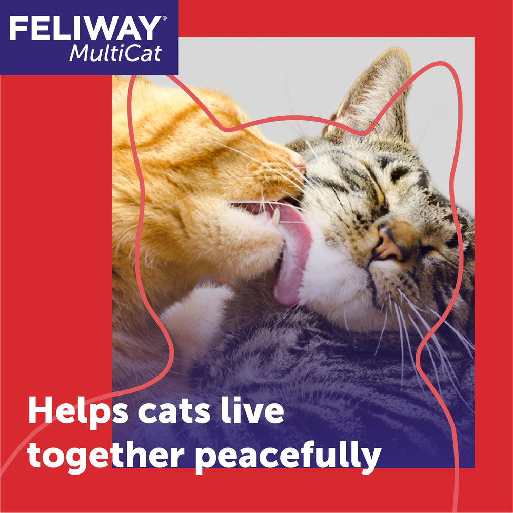 FELIWAY MultiCat refill close-up highlighting easy plug-in replacement