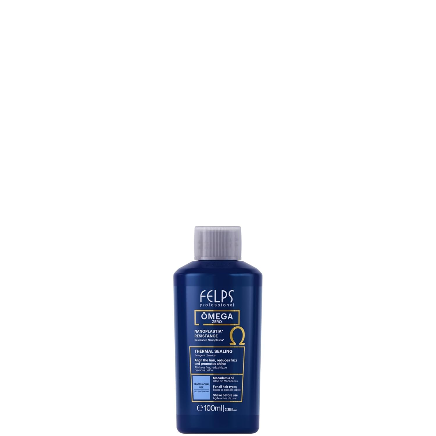Felps Professional envase frontal mostrando formato mini y beneficio de alisado