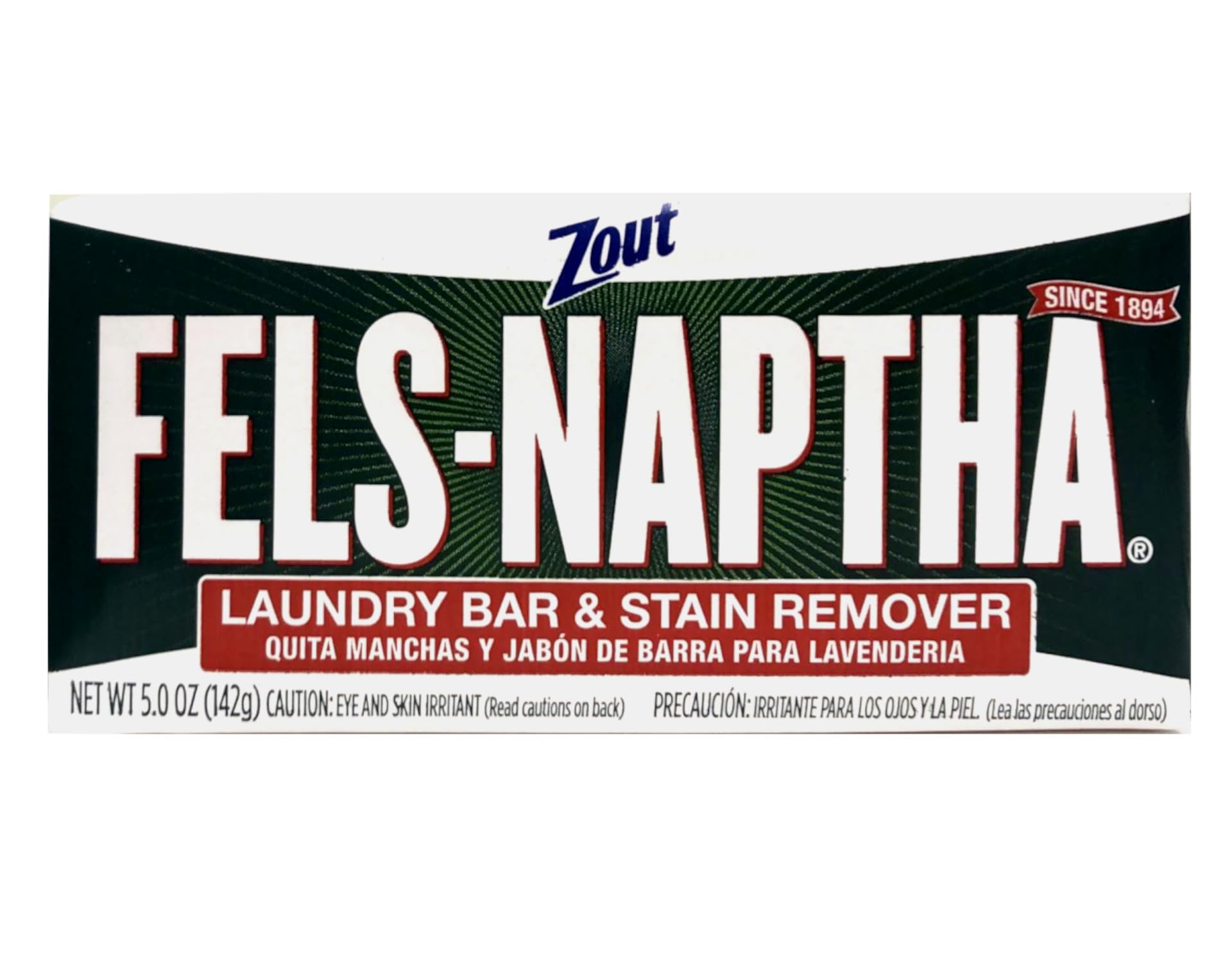 Detalle de la textura de la barra Fels Naptha que facilita frotar y penetrar manchas