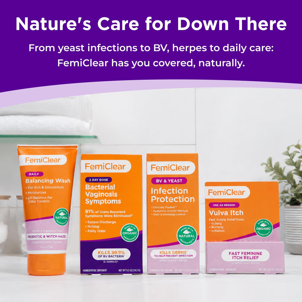 FemiClear en baño estilo de vida para integración en rutina íntima