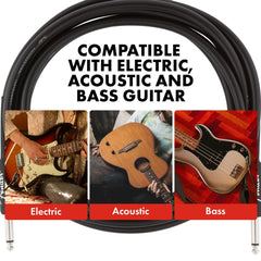 Fender cable en escenario conectado a guitarra mostrando manejo sin enredos