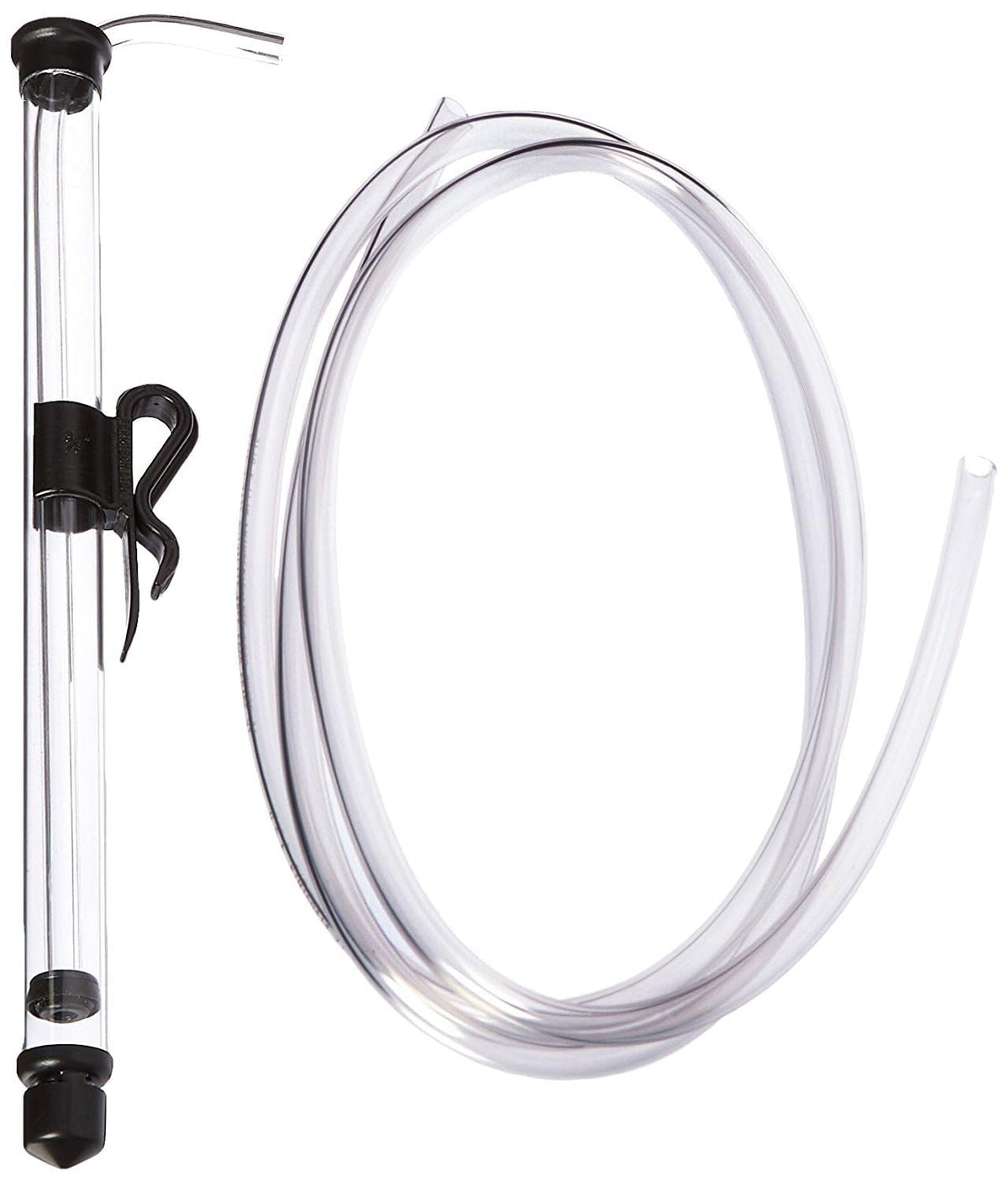 Fermtech sifón mini frontal mostrando estructura y tamaño para trasvase eficiente
