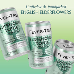 Fever-Tree lata en mano mostrando tamaño práctico y porción individual