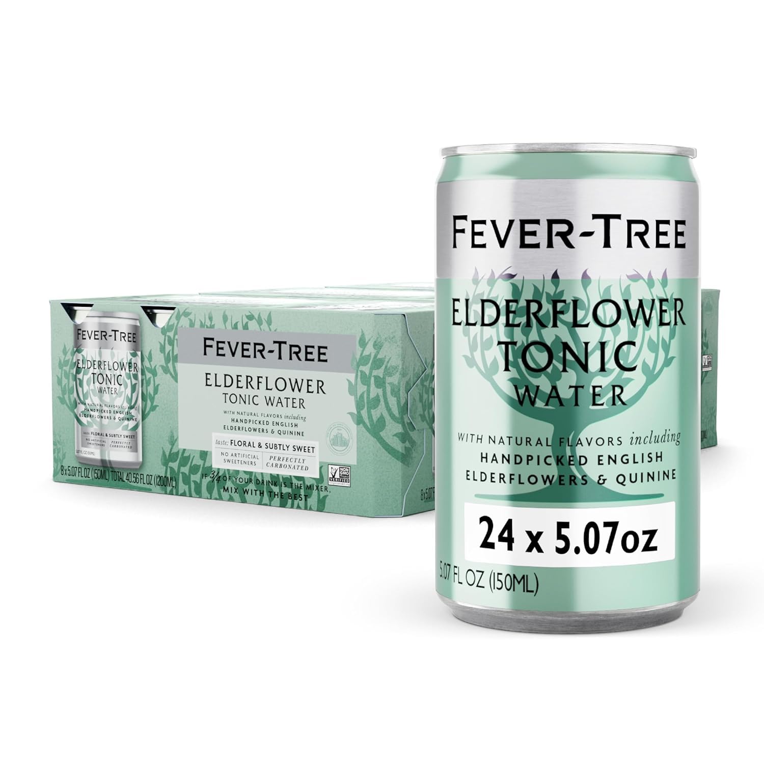 Fever-Tree lata frontal mostrando diseño y facilidad de servicio