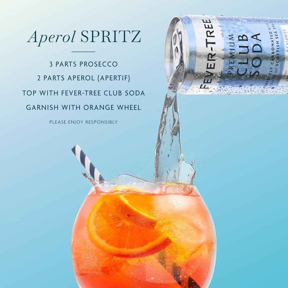 Fever-Tree pack de 24 latas apiladas, solución práctica para bares y fiestas