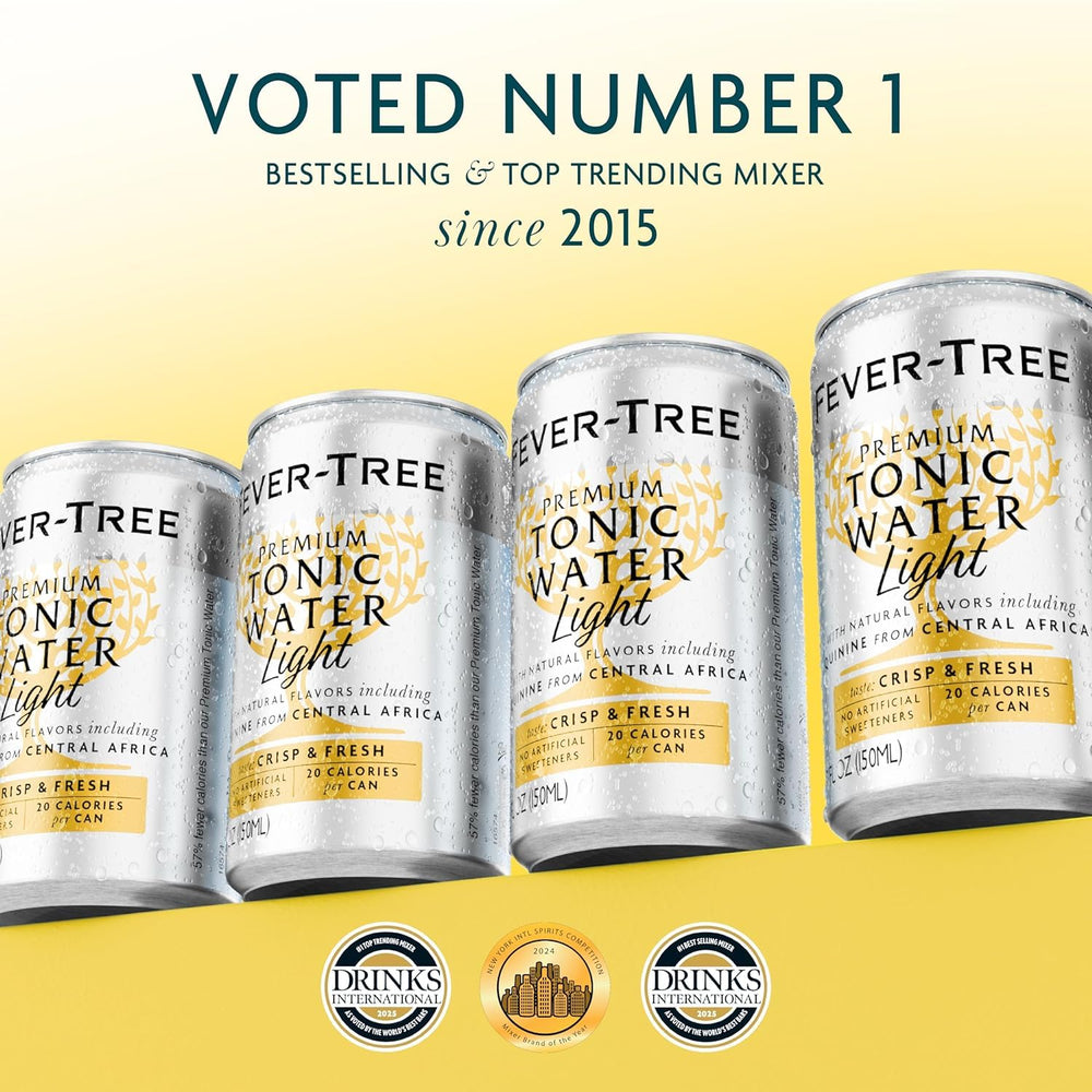 Fever-Tree pack de 24 latas mostrando cantidad y conveniencia