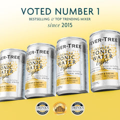 Fever-Tree pack de 24 latas mostrando cantidad y conveniencia