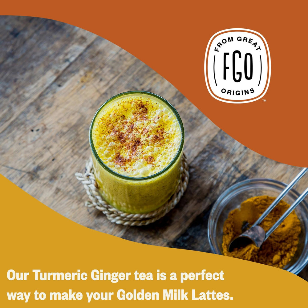 FGO turmeric and ginger roots arranged to show natural ingredients