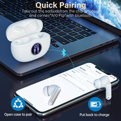 Fhumsh A10 auricular lateral destacando diseño ergonómico y ajuste cómodo