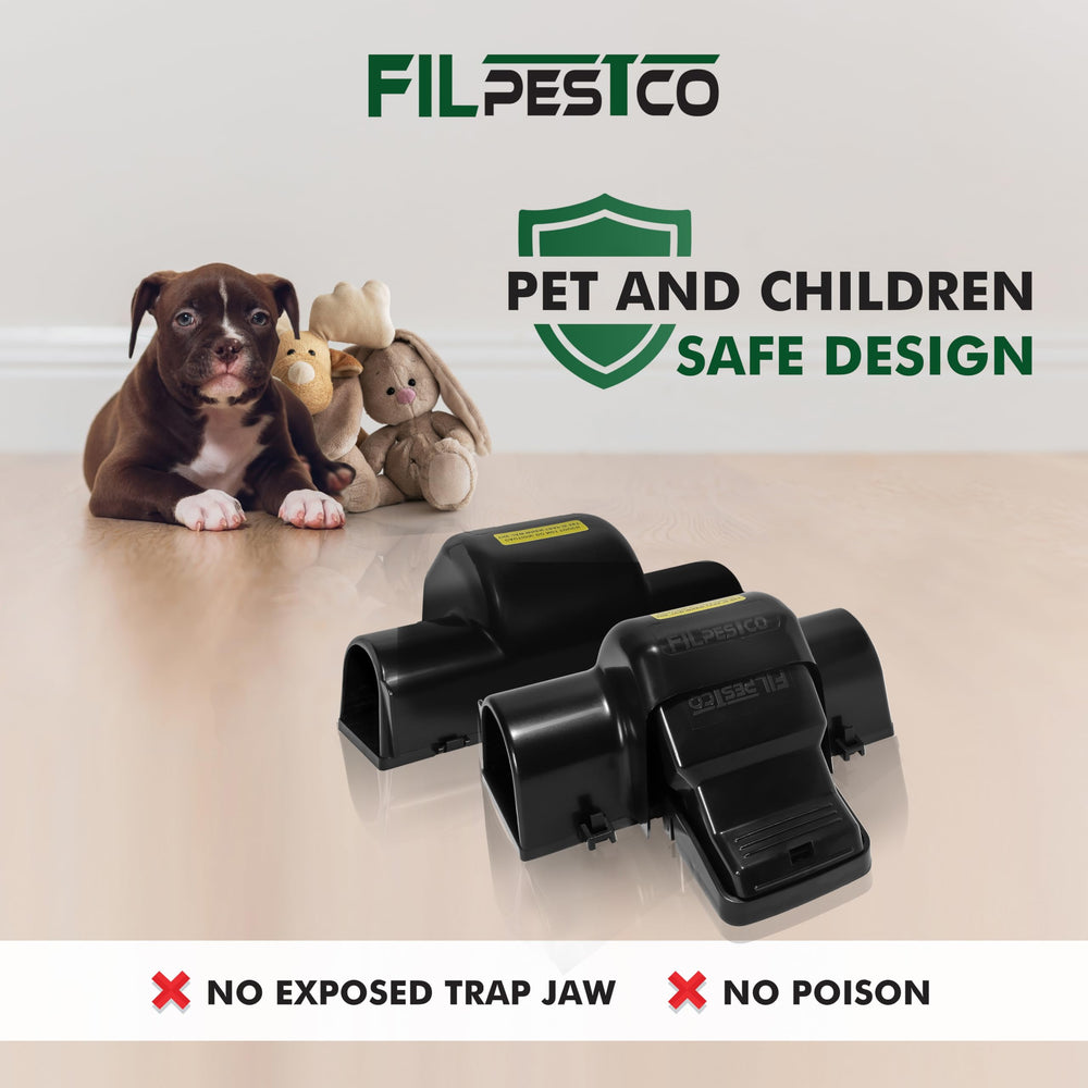 Filpestco one-touch disposal action illustrating hygienic removal without direct contact