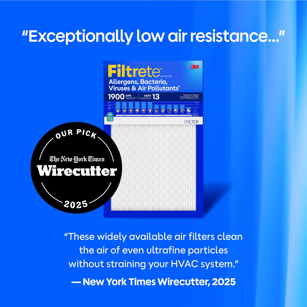 Filtrete instalado en horno doméstico para mantener aire más limpio