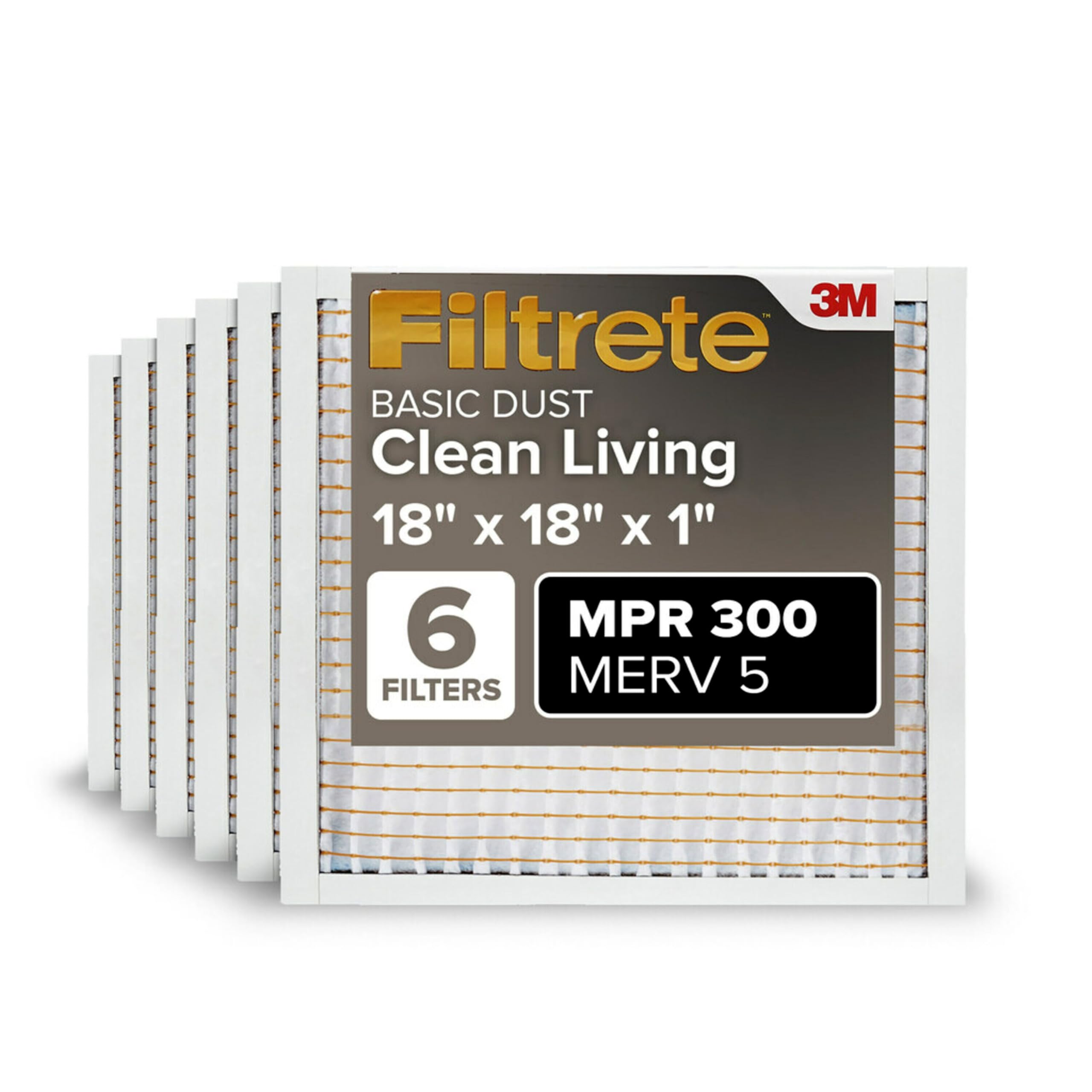 Filtrete frente del empaque mostrando pack de seis y beneficio de reposición