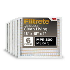 Filtrete frente del empaque mostrando pack de seis y beneficio de reposición