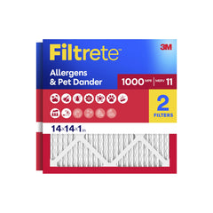 Filtrete front packaging showing 2-pack and MPR 1000 for clear identification and quick purchase