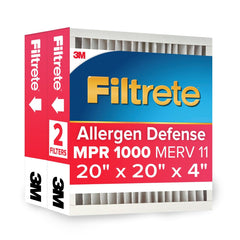 Filtrete vista frontal del empaque mostrando tamaño y características