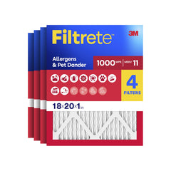 Filtrete frente del empaque mostrando tamaño y cantidad para identificación rápida