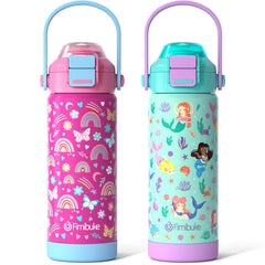 Fimibuke frontal de la botella mostrando diseño y color, atractivo para niños