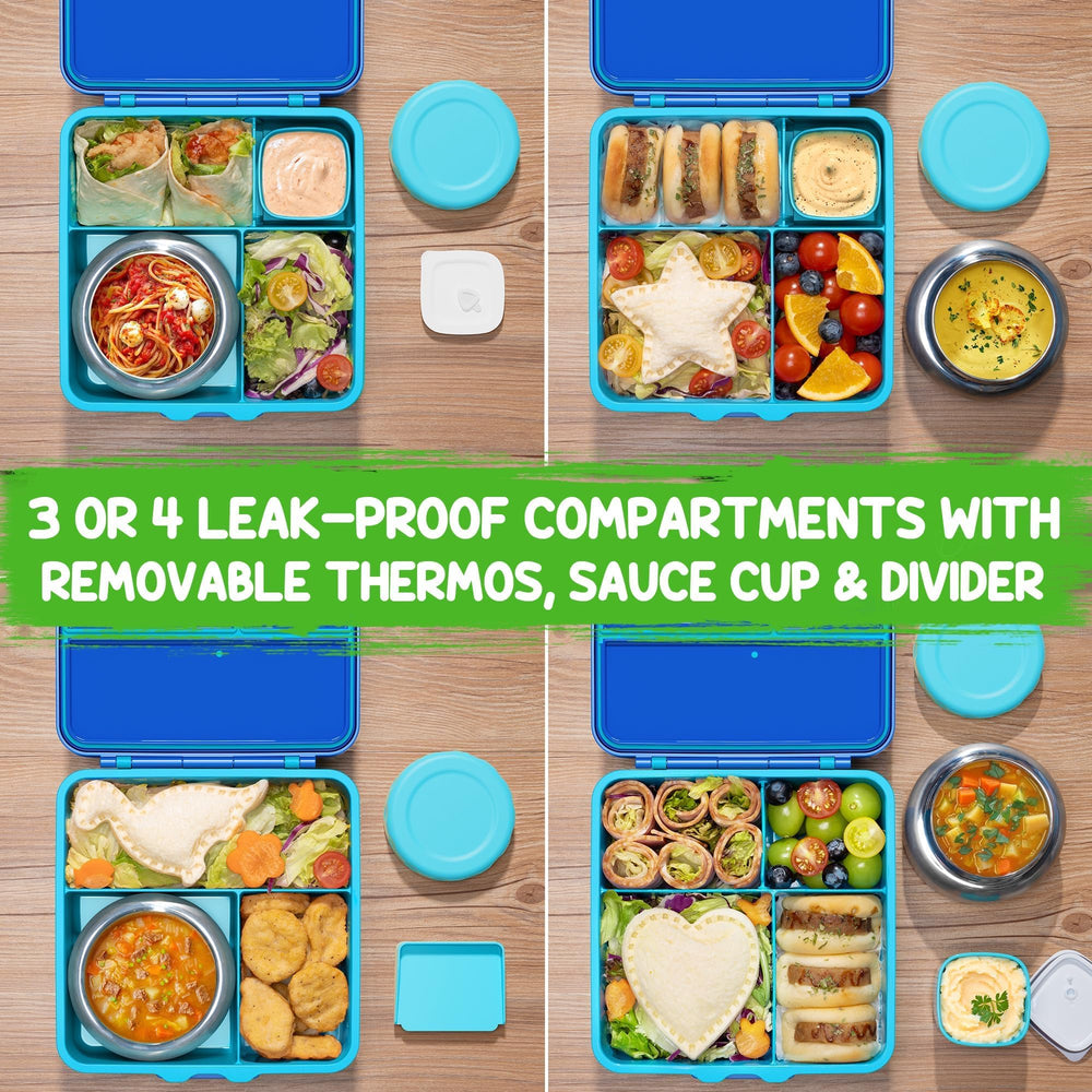 Fimibuke bandeja con varios compartimentos organizada para almuerzo variado