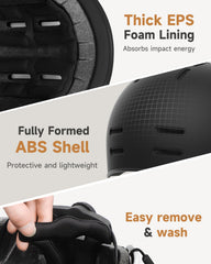 findway casco pro vista lateral con visera integrada que bloquea el sol