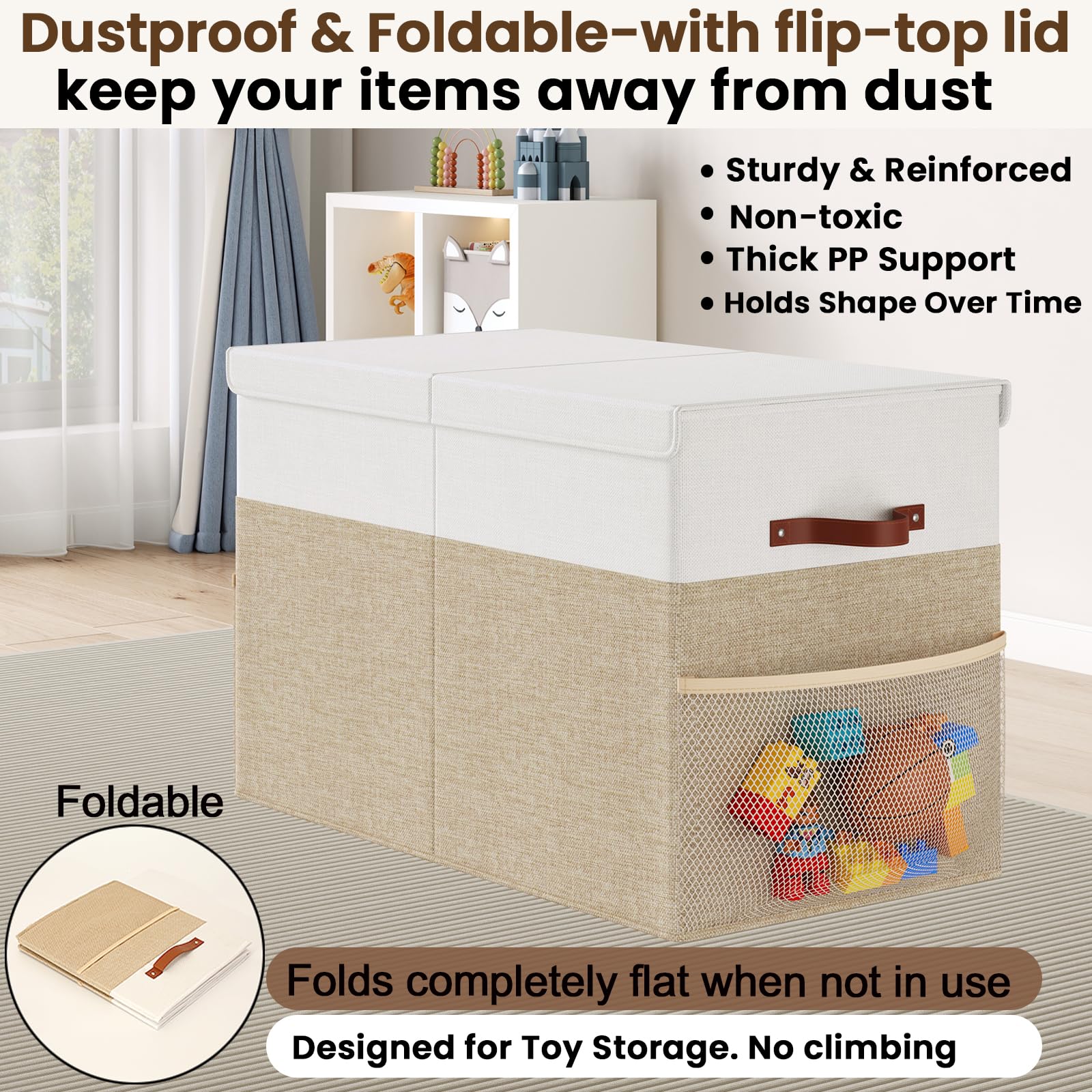 Fineonly interior full of toys showing generous capacity benefit