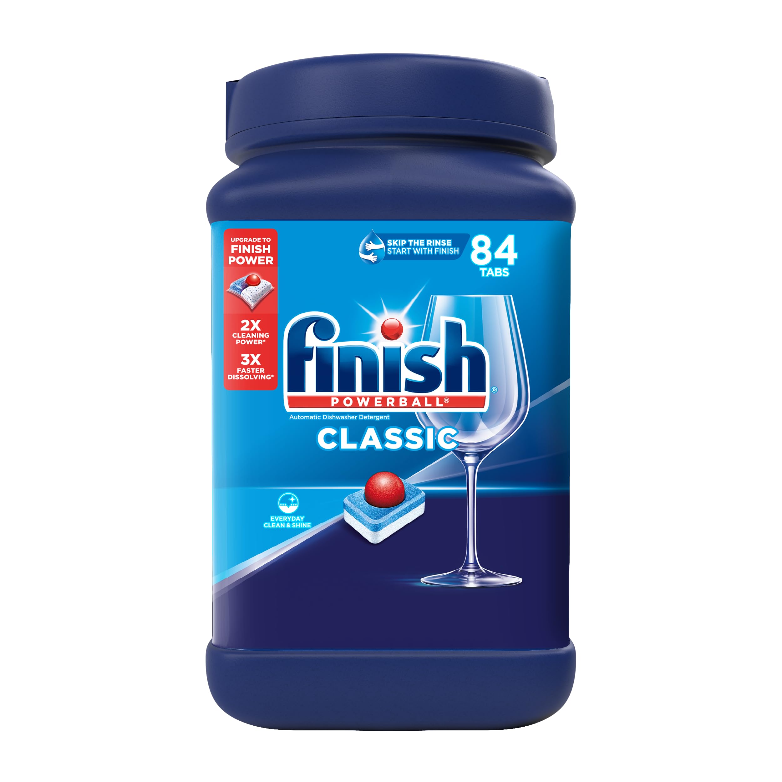 Finish ingredientes clave listados en etiqueta que indican poder limpiador