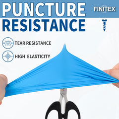 FINITEX guante junto a regla para comparar talla X-Large y ajuste cómodo