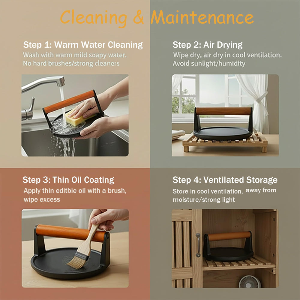 Firsgrill press used to flip a smashed burger, supports consistent sear