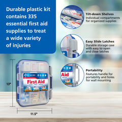First Aid Only tijeras y pinzas incluidas para intervenciones rápidas