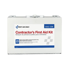 First Aid Only caja metálica frontal resistente, fácil transporte