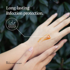 First Honey aplicación en mano sobre corte menor, ayuda a mantener entorno húmedo