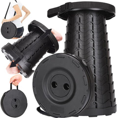 Fishboy vista frontal del taburete plegado mostrando ligereza y diseño