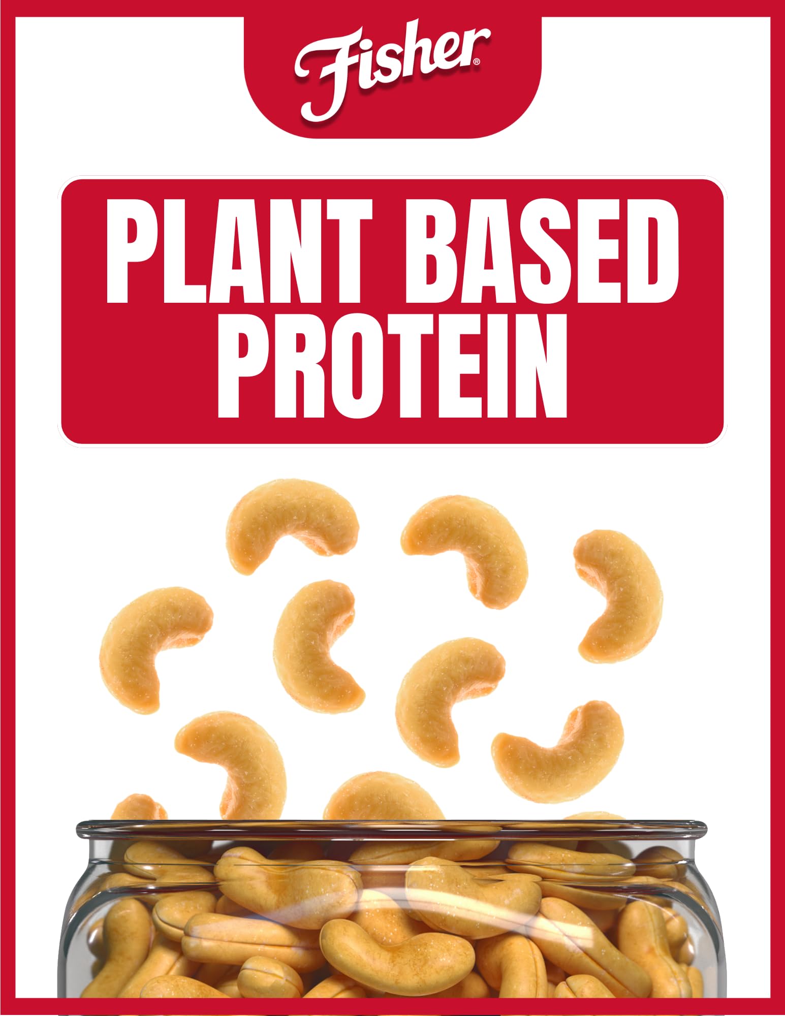 CHEF'S NATURALS Fisher cashews in a bowl for quick healthy snack convenience