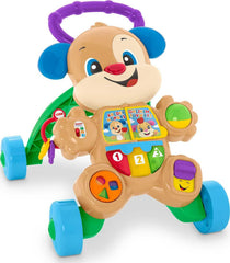 Fisher-Price andador Puppy vista frontal con panel educativo y música