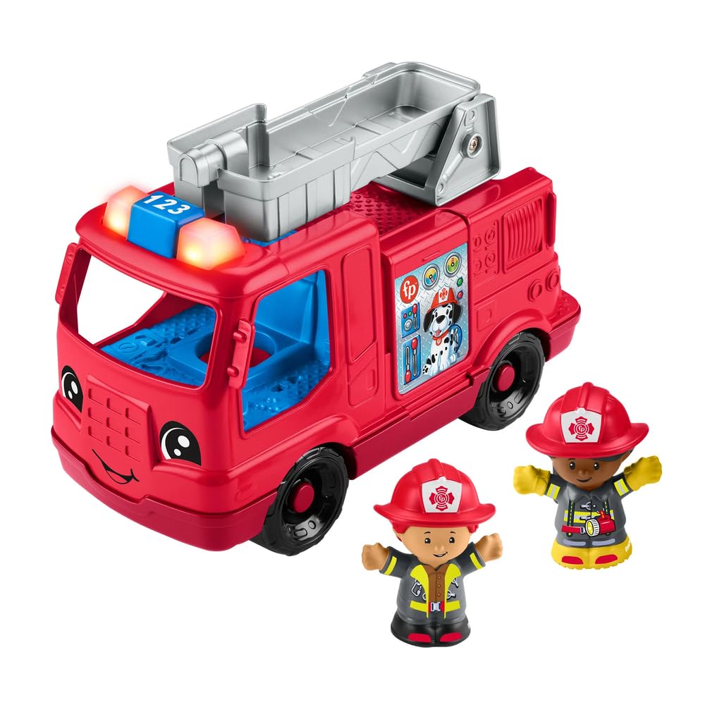 Fisher-Price camión del frente mostrando luces y diseño atractivo
