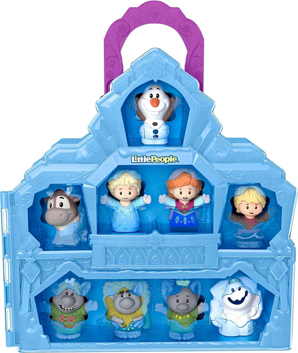 Fisher-Price castillo frontal mostrando el diseño portátil y atractivo