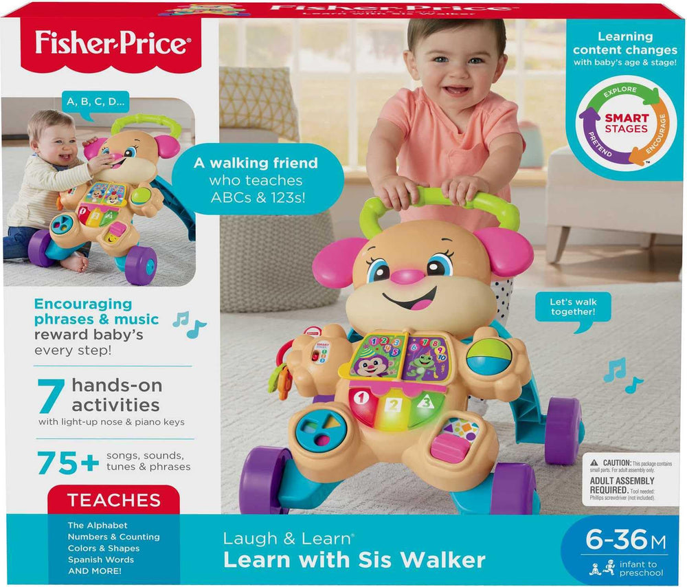 Comparación de tamaño Fisher-Price junto a un bebé para referencia de escala