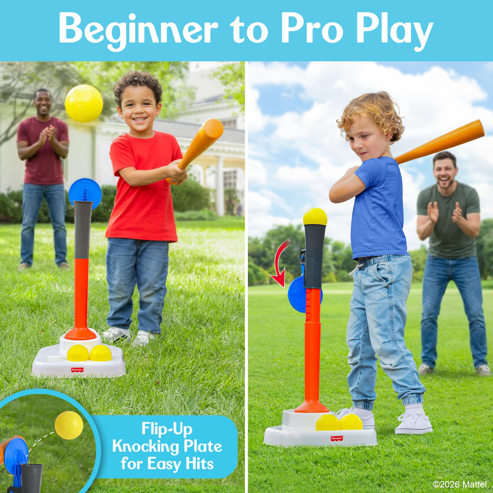 Fisher-Price detalle del bate ligero diseñado para manos pequeñas y control