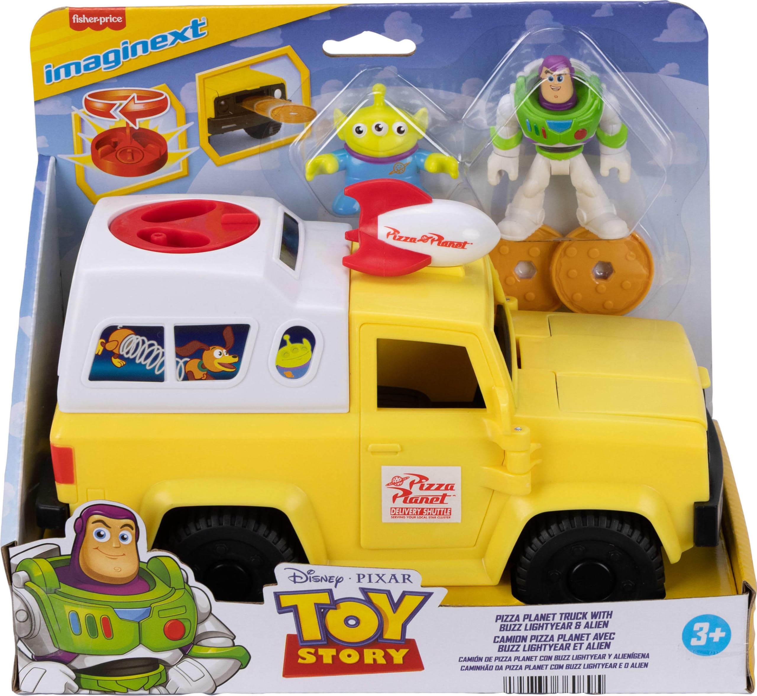 Fisher-Price comparación de escala y almacenamiento, práctico para guardar figuras y proyectiles