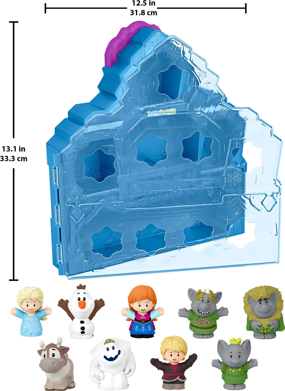 Fisher-Price detalle de etiqueta y decoración que ambienta el juego