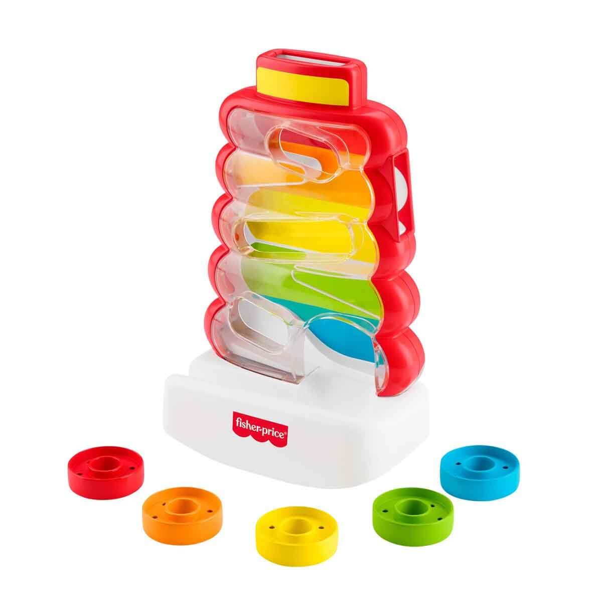 Fisher-Price vista frontal del empaque y juguete listo para jugar