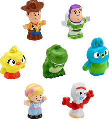 Fisher-Price paquete frontal con las siete figuras Toy Story, ideal para juego imaginativo