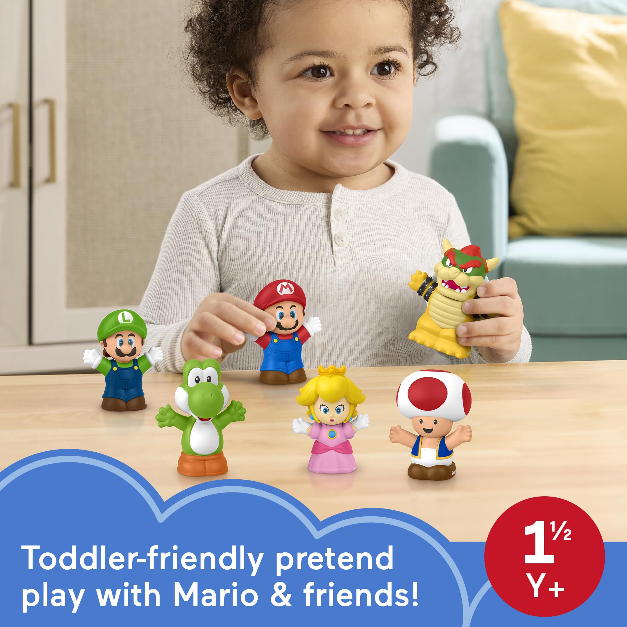 Fisher-Price detalle de textura y acabado seguro para manos pequeñas