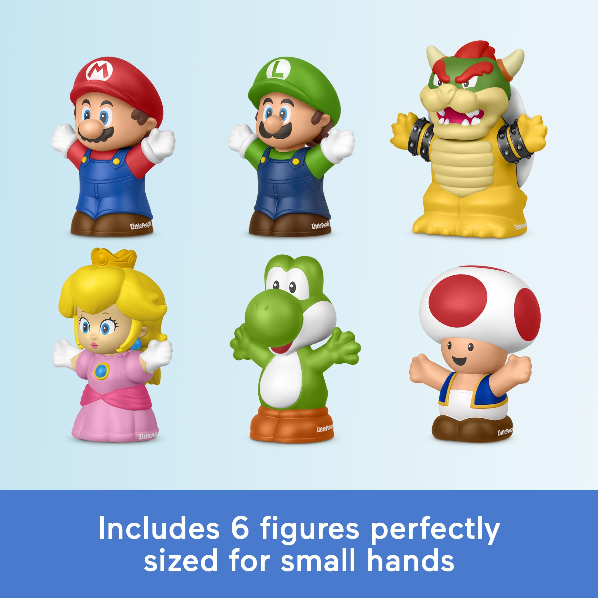 Fisher-Price personajes My Mario desplegados para juego imaginativo