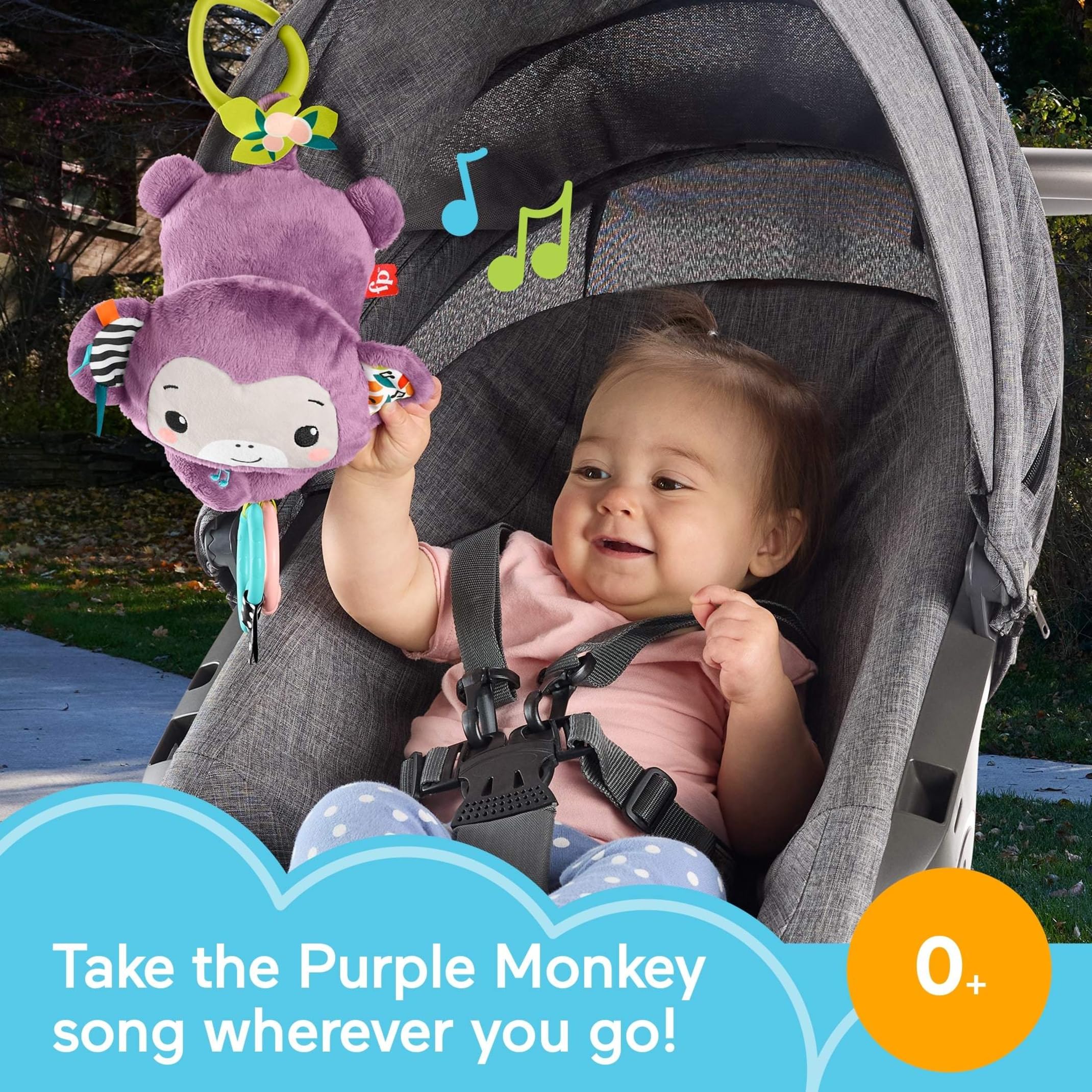 Fisher-Price detalle de texturas con crinkle y telas suaves para estimular tacto