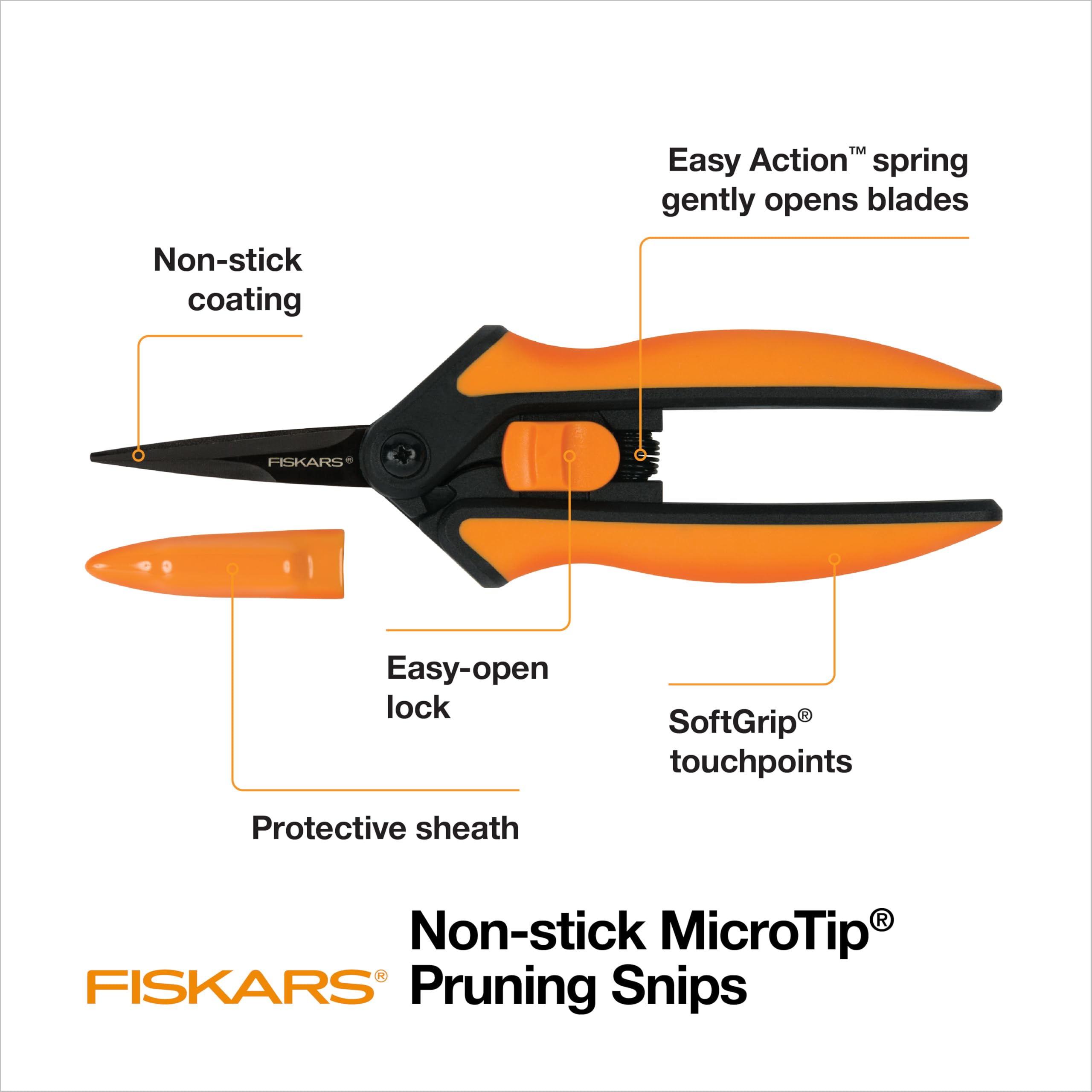 Fiskars punta micro en detalle para cortes precisos en lugares estrechos