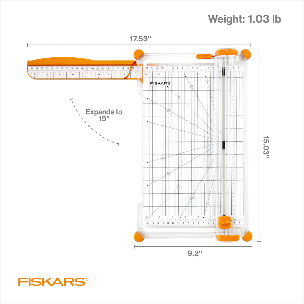 Fiskars usado en scrapbooking mostrando cortes limpios y proyectos terminados