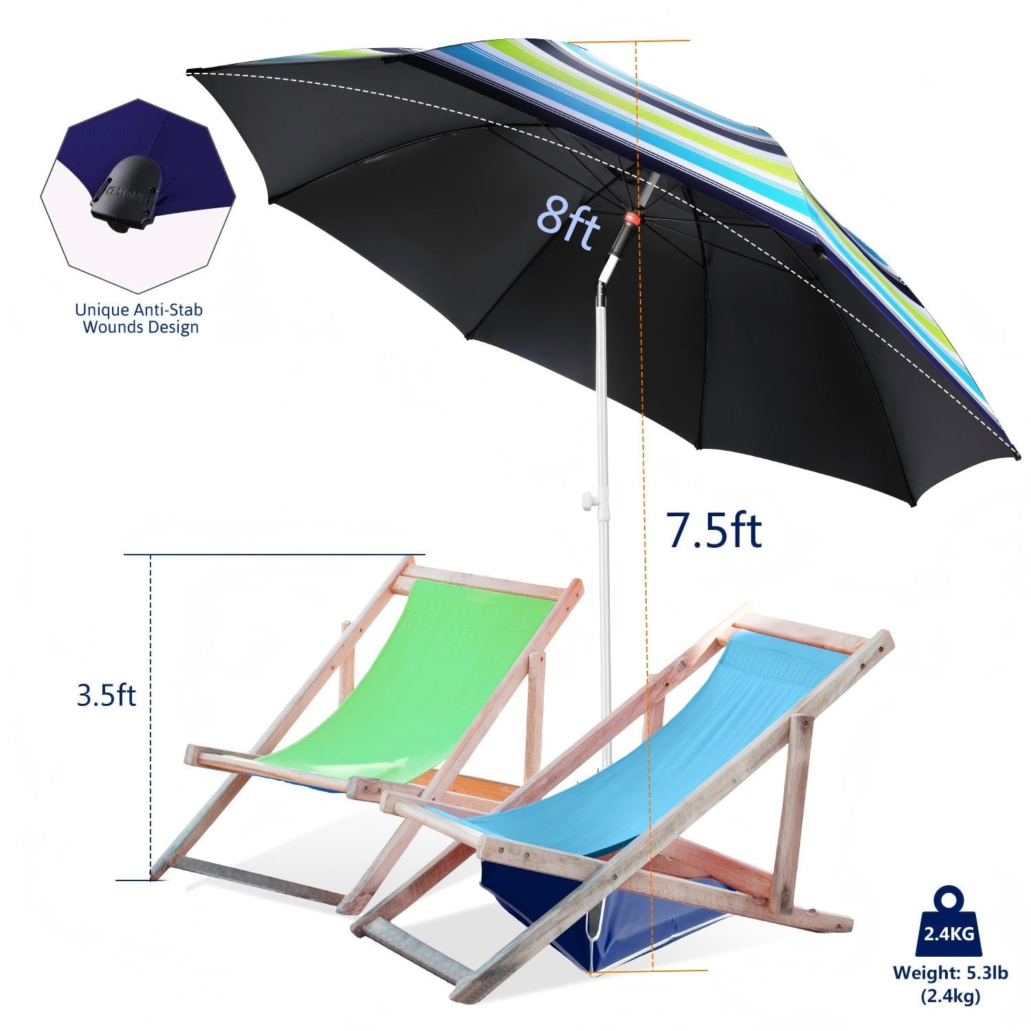 Fisqueen plegada dentro de funda fácil de transportar y guardar