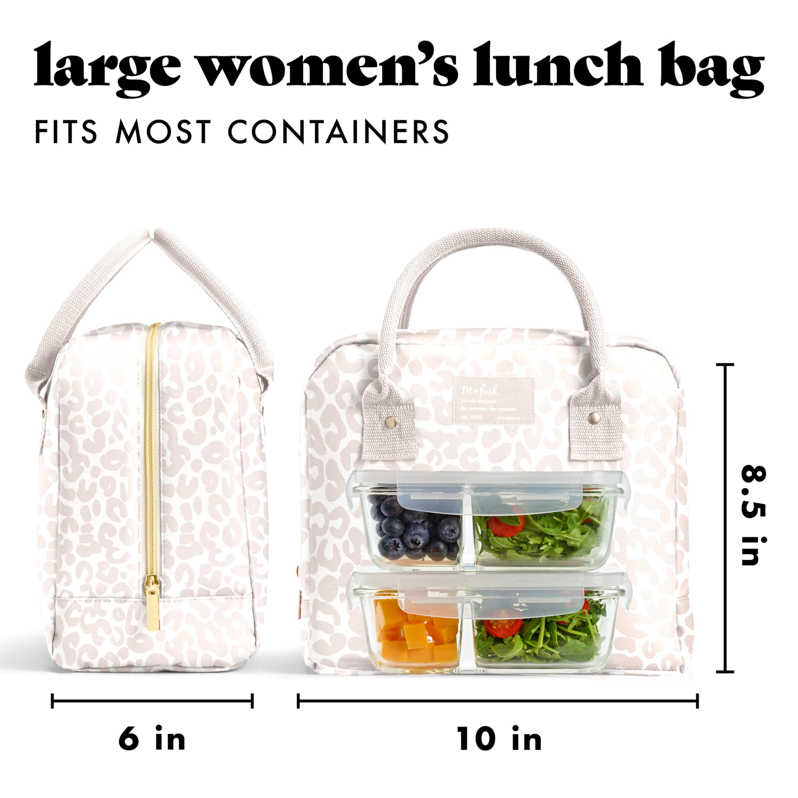 Fit & Fresh dos contenedores incluidos (1 y 2 tazas) organizan comidas