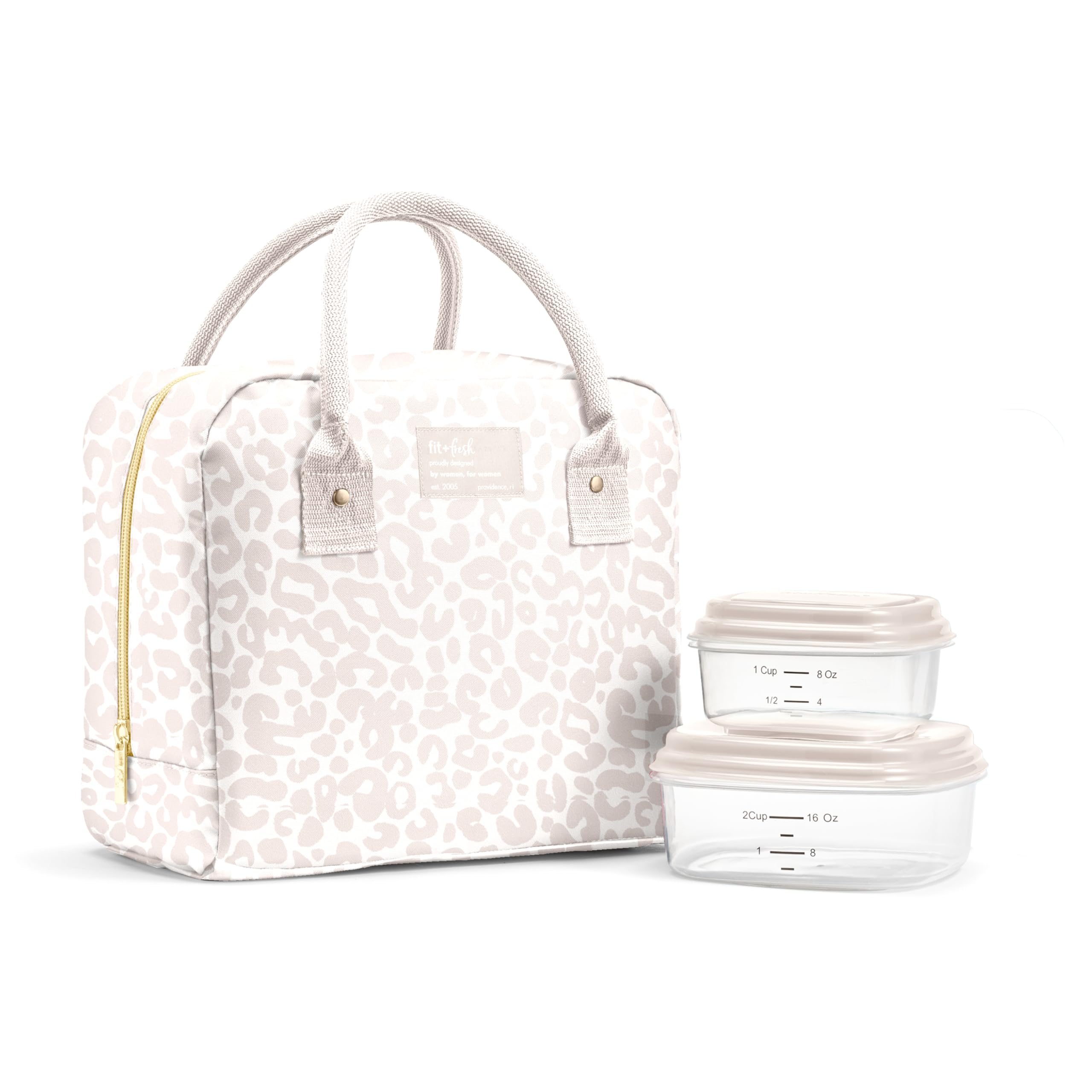 Fit & Fresh vista frontal de la bolsa Bloomington con cierre, aspecto profesional