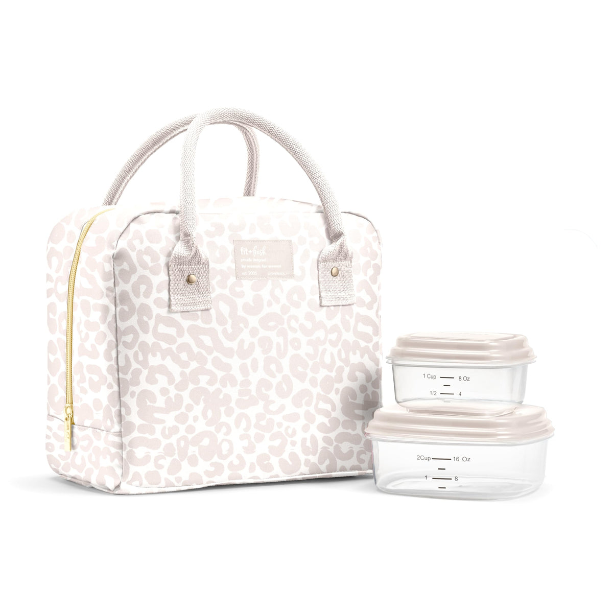 Fit & Fresh vista frontal de la bolsa Bloomington con cierre, aspecto profesional